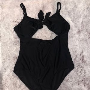 One Piece Black Bathing Suit